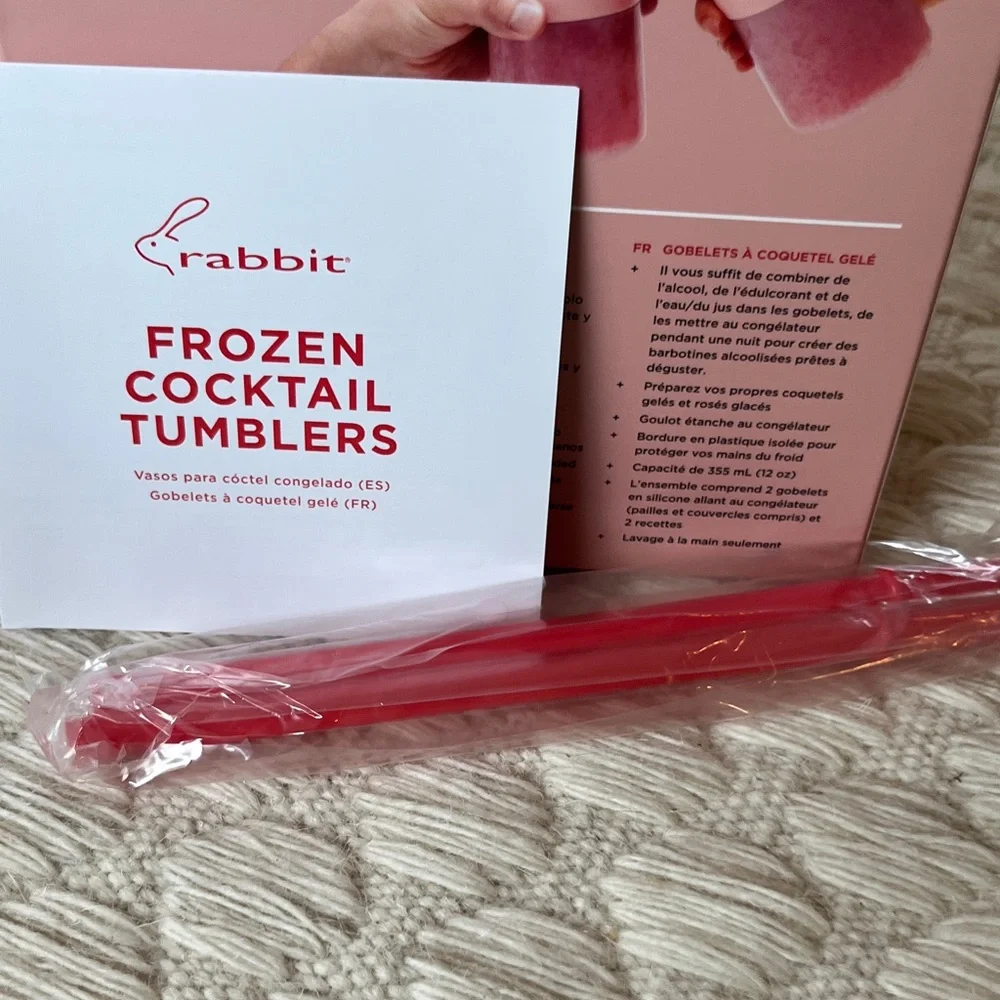 Rabbit Pink Frozen Cocktail Tumblers - Set of 2
